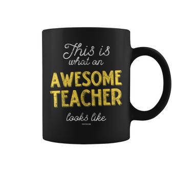 Teacher For & [2021] Awesome Teacher Coffee Mug - Monsterry CA